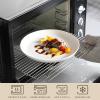imageMALACASA 105 Inch Dinner Plates Set of 6 Porcelain Round Dessert ampamp Serving Plates Microwave ampamp Dishwasher Safe White Series REG