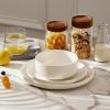 imageMALACASA 24 OZ Cereal Bowls Porcelain Soup Oatmeal Bowls Set of 6 Kitchen Ceramic Serving Bowl Dishwasher Microwave Oven Safe White Series LUNAIvory White