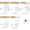 imageMALACASA 30Piece Gourmet Porcelain Dinnerware Sets Modern White Round Dish Set for 6  Premium Serving Plates and Bowls Sets for Dessert Salad Soup Pasta  Series AMELIAELISA