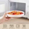 imageMALACASA 48 OZ Pasta Bowls Set of 4 Large Salad Serving Bowls for Kitchen Ceramic Soup Bowls Pasta Plates for Dinner Microwave Dishwasher Safe Khaki WhiteSeries TARAKhaki White