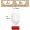 imageMALACASA 78 inch Rectangle Appetizer Plates Porcelain Small Salad Plates Set of 6 White Dessert Plates Side Dishes Mini Serving Trays for Appetizers Snacks Dishwasher ampamp Microwave Safe