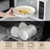 imageMALACASA 885quot Large Pasta Bowls 42 OZ White Salad Bowls Soup Bowls Porcelain Serving Bowls Set of 4 Ivory White ampamp Black Rim Microwave ampamp Dishwasher Safe Series REGULARIvory White Black Rim
