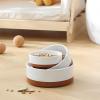 imageMALACASA Ceramic Dog Bowls Dog WaterFood Dish with Wood Stand NonSlip14oz Pet Basic Bowls for Your Puppy Small Dogs or CatsGlaze Matte Weighted NonSlip S15 CupsS15 Cups