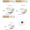 imageMALACASA Ceramic Mixing Bowls Large Serving Bowls for Mixing Cooking Prepping Baking Salad Soup Pasta Nesting Bowls Set of 3 43825144 Qt Oven Microwave and Dishwasher Safe Series TARA