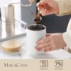 imageMALACASA Coffee Canister Porcelain Food Storage Jar with Airtight Wooden Lid Kitchen Food Storage Containers for Ground Coffee Tea Sugar Salt Spice and More  16 FL OZ