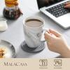imageMALACASA Coffee Mugs Set of 4 Porcelain 16 OZ Mugs Set Marble Grey Ceramic Cups With Handle For Tea Juice Latte Cappuccino Cocoa DishwasherampampMicrowave Safe Series REG
