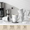 imageMALACASA Coffee Mugs Set of 4 Porcelain 16 OZ Mugs Set Marble Grey Ceramic Cups With Handle For Tea Juice Latte Cappuccino Cocoa DishwasherampampMicrowave Safe Series REG