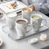 imageMALACASA Coffee Mugs Set of 4 Porcelain 16 OZ Mugs Set Marble Grey Ceramic Cups With Handle For Tea Juice Latte Cappuccino Cocoa DishwasherampampMicrowave Safe Series REG
