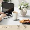 imageMALACASA Coffee Mugs Set of 6 Porcelain 18 oz Mugs Set Ivory White Mugs with Handle Large Modern Ceramic Cups for Tea Juice Latte Cappuccino Cocoa DishwasherampampMicrowave Safe Series REG