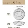 imageMALACASA Dinner Plate 6Piece Set 85 Inch Porcelain Salad Dessert Round Plates Serving Dishes Dinnerware Sets Kitchen Dinner Plates for Appetizer Pasta Marble Grey Series REG