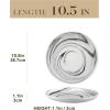 imageMALACASA Dinner Plates 105 Inch Plates Set of 6 Porcelain Round Dessert Salad Dinner Plates Serving Dishes for Kitchen Microwave ampamp Dishwasher Safe Marble Grey Series REG
