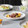 imageMALACASA Dinner Plates 105 Inch Plates Set of 6 Porcelain Round Dessert Salad Dinner Plates Serving Dishes for Kitchen Microwave ampamp Dishwasher Safe Marble Grey Series REG