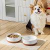 imageMALACASA Dog Bowls Ceramic Dog Food and Water Bowls for Small Size Dogs 15 Cups Capacity Pet Bowl for Puppy ampamp Cats S15 CupsL6 Cups