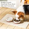 imageMALACASA Dog Bowls Ceramic Dog Food and Water Bowls for Small Size Dogs 15 Cups Capacity Pet Bowl for Puppy ampamp Cats S15 CupsS15 Cups