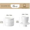 imageMALACASA French Butter Crock for Counter with Lid Ceramic Butter Dish Keeper with Water Line Butter Container for Fresh Spreadable Butter Series REG White