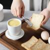 imageMALACASA French Butter Crock for Counter with Lid Ceramic Butter Dish Keeper with Water Line Butter Container for Fresh Spreadable Butter Series REG White