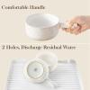 imageMALACASA French Onion Soup Bowls with Handles  20 oz Oven Safe Bowls Soup Crocks for Chilli Beef Stew Cereal ampamp Pasta  5 Inch Set of 4 Series LYDIA