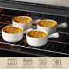 imageMALACASA French Onion Soup Bowls with Handles  20 oz Oven Safe Bowls Soup Crocks for Chilli Beef Stew Cereal ampamp Pasta  5 Inch Set of 4 Series LYDIA