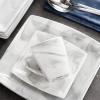 imageMALACASA Marble Gray Tea Cups and Saucers 18 Piece Square Dinner Set with Dessert Plates Dish Set with 825inch Appetizer Plates 7 OZ Espresso Cups and Sauces Service for 6 Series Blance
