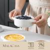 imageMALACASA Mini Cocotte Set  14 OZ Small Casserole Dishes with Lids and Handles Ceramic Mini Dutch Oven Set of 4 Small Baking Ramekins for Lasagna Souffl Oven Microwave ampamp Dishwasher Safe Series BAKEBAKE