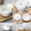 imageMALACASA Mini Cocotte Set  14 OZ Small Casserole Dishes with Lids and Handles Ceramic Mini Dutch Oven Set of 4 Small Baking Ramekins for Lasagna Souffl Oven Microwave ampamp Dishwasher Safe Series BAKEBAKE