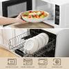 imageMALACASA Pasta Bowls 48 Oz 95 Inch Large Salad Bowls Modern Relief Design Ceramic Serving Bowls Wide and Shallow Plates Pasta Plates Microwave ampamp Dishwasher Safe Set of 4 Series LYDIA