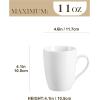 imageMALACASA Porcelain Coffee Mugs 12 Ounce White Coffee Mugs Set of 6 Tea Cups Mugs for Cappuccino Espresso Cocoa and More Series Elisa