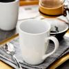imageMALACASA Porcelain Coffee Mugs 12 Ounce White Coffee Mugs Set of 6 Tea Cups Mugs for Cappuccino Espresso Cocoa and More Series Elisa