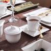 imageMALACASA Porcelain Creamer and Sugar Set Ivory White Serving Set for Coffee and Tea1Piece Milk Jug and 1Piece Sugar Pot with Lid Set of 3 Series FloraCARINA