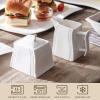 imageMALACASA Porcelain Creamer and Sugar Set Ivory White Serving Set for Coffee and Tea1Piece Milk Jug and 1Piece Sugar Pot with Lid Set of 3 Series FloraFLORA