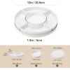 imageMALACASA Porcelain Divided Serving Dishes Appetizers Tray Serving Tray for Party  Perfect for Chips and Dip Fruit Veggies Candy and Snacks Divided Serving Platter Relish Tray White