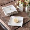 imageMALACASA Porcelain Party Plate Set for Dessert Dishes Salad Pasta Appetizer Serving