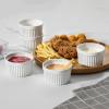 imageMALACASA Ramekins 4 oz Oven Safe Porcelain Creme Brulee Ramekins Pudding Custard Cups Small Ceramic Souffle Dishes Ramakan Ramiken Ramicans Baking Bowls Set of 6 White Series RAMEKINDISH6 OZ