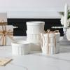 imageMALACASA Ramekins 4 oz Oven Safe Porcelain Creme Brulee Ramekins Pudding Custard Cups Small Ceramic Souffle Dishes Ramakan Ramiken Ramicans Baking Bowls Set of 6 White Series RAMEKINDISH12 oz