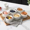 imageMALACASA Ramekins 4 oz Oven Safe Porcelain Creme Brulee Ramekins Pudding Custard Cups Small Ceramic Souffle Dishes Ramakan Ramiken Ramicans Baking Bowls Set of 6 White Series RAMEKINDISH10 oz