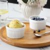 imageMALACASA Ramekins 4 oz Oven Safe Porcelain Creme Brulee Ramekins Pudding Custard Cups Small Ceramic Souffle Dishes Ramakan Ramiken Ramicans Baking Bowls Set of 6 White Series RAMEKINDISH6 OZ