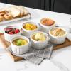 imageMALACASA Ramekins 4 oz Oven Safe Porcelain Creme Brulee Ramekins Pudding Custard Cups Small Ceramic Souffle Dishes Ramakan Ramiken Ramicans Baking Bowls Set of 6 White Series RAMEKINDISH12 oz