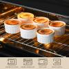 imageMALACASA Ramekins 4 oz Oven Safe Porcelain Creme Brulee Ramekins Pudding Custard Cups Small Ceramic Souffle Dishes Ramakan Ramiken Ramicans Baking Bowls Set of 6 White Series RAMEKINDISH12 oz