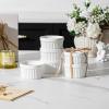 imageMALACASA Ramekins 4 oz Oven Safe Porcelain Creme Brulee Ramekins Pudding Custard Cups Small Ceramic Souffle Dishes Ramakan Ramiken Ramicans Baking Bowls Set of 6 White Series RAMEKINDISH6 OZ