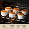 imageMALACASA Ramekins 4 oz Oven Safe Porcelain Creme Brulee Ramekins Pudding Custard Cups Small Ceramic Souffle Dishes Ramakan Ramiken Ramicans Baking Bowls Set of 6 White Series RAMEKINDISH4 oz