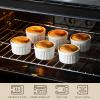 imageMALACASA Ramekins 4 oz Oven Safe Porcelain Creme Brulee Ramekins Pudding Custard Cups Small Ceramic Souffle Dishes Ramakan Ramiken Ramicans Baking Bowls Set of 6 White Series RAMEKINDISH6 OZ