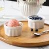 imageMALACASA Ramekins 4 oz Oven Safe Porcelain Creme Brulee Ramekins Pudding Custard Cups Small Ceramic Souffle Dishes Ramakan Ramiken Ramicans Baking Bowls Set of 6 White Series RAMEKINDISH4 oz