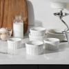 imageMALACASA Ramekins 4 oz Oven Safe Porcelain Creme Brulee Ramekins Pudding Custard Cups Small Ceramic Souffle Dishes Ramakan Ramiken Ramicans Baking Bowls Set of 6 White Series RAMEKINDISH10 oz