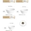 imageMALACASA Serving Bowls 105 OZ Large Salad Bowls Set of 2 Porcelain White Bowls for Kitchen Large Bowl for Salad Soup Pho and Fruit Ceramic Serving Bowls for Party Microwave Safe Series RegularWhite