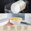 imageMALACASA Serving Bowls 105 OZ Large Salad Bowls Set of 2 Porcelain White Bowls for Kitchen Large Bowl for Salad Soup Pho and Fruit Ceramic Serving Bowls for Party Microwave Safe Series RegularWhite