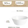 imageMALACASA Serving Bowls 105 OZ Large Salad Bowls Set of 2 Porcelain White Bowls for Kitchen Large Bowl for Salad Soup Pho and Fruit Ceramic Serving Bowls for Party Microwave Safe Series RegularWhite