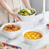 imageMALACASA Serving Bowls 105 OZ Large Salad Bowls Set of 2 Porcelain White Bowls for Kitchen Large Bowl for Salad Soup Pho and Fruit Ceramic Serving Bowls for Party Microwave Safe Series RegularWhite