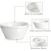 imageMALACASA Serving Bowls 105 OZ Large Salad Bowls Set of 2 Porcelain White Bowls for Kitchen Large Bowl for Salad Soup Pho and Fruit Ceramic Serving Bowls for Party Microwave Safe Series RegularWhite