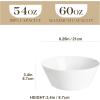 imageMALACASA Serving Bowls 105 OZ Large Salad Bowls Set of 2 Porcelain White Bowls for Kitchen Large Bowl for Salad Soup Pho and Fruit Ceramic Serving Bowls for Party Microwave Safe Series RegularWhite