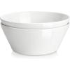 imageMALACASA Serving Bowls 105 OZ Large Salad Bowls Set of 2 Porcelain White Bowls for Kitchen Large Bowl for Salad Soup Pho and Fruit Ceramic Serving Bowls for Party Microwave Safe Series RegularWhite